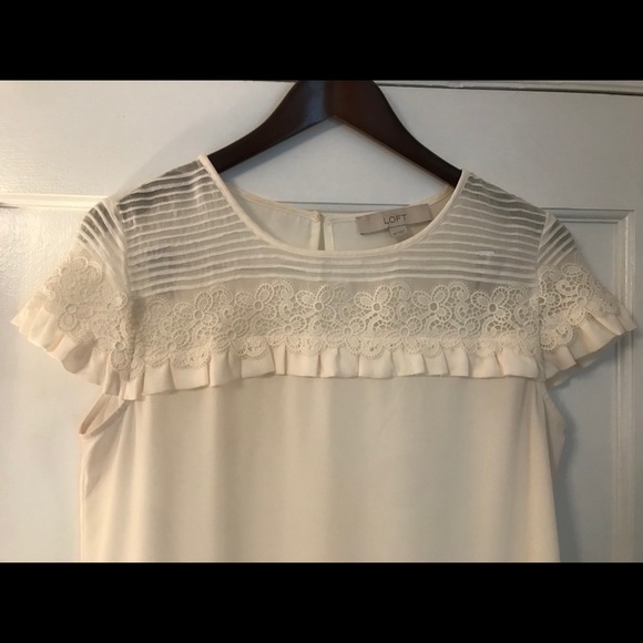 Loft Silk Ruffle Blouse - Picture 4 of 4